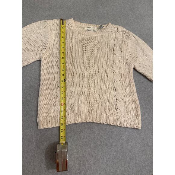 Vintage 80’s Hunters Glen Hand Knit Sweater - Size M - Picture 6 of 7